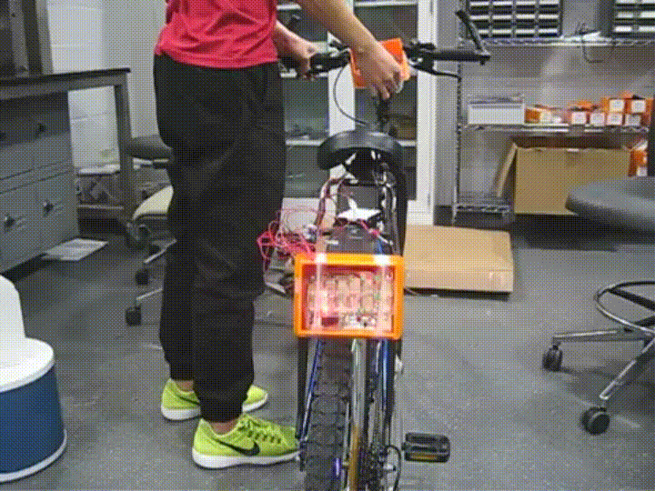 Light automatically turned off after turn and return to probe mode.