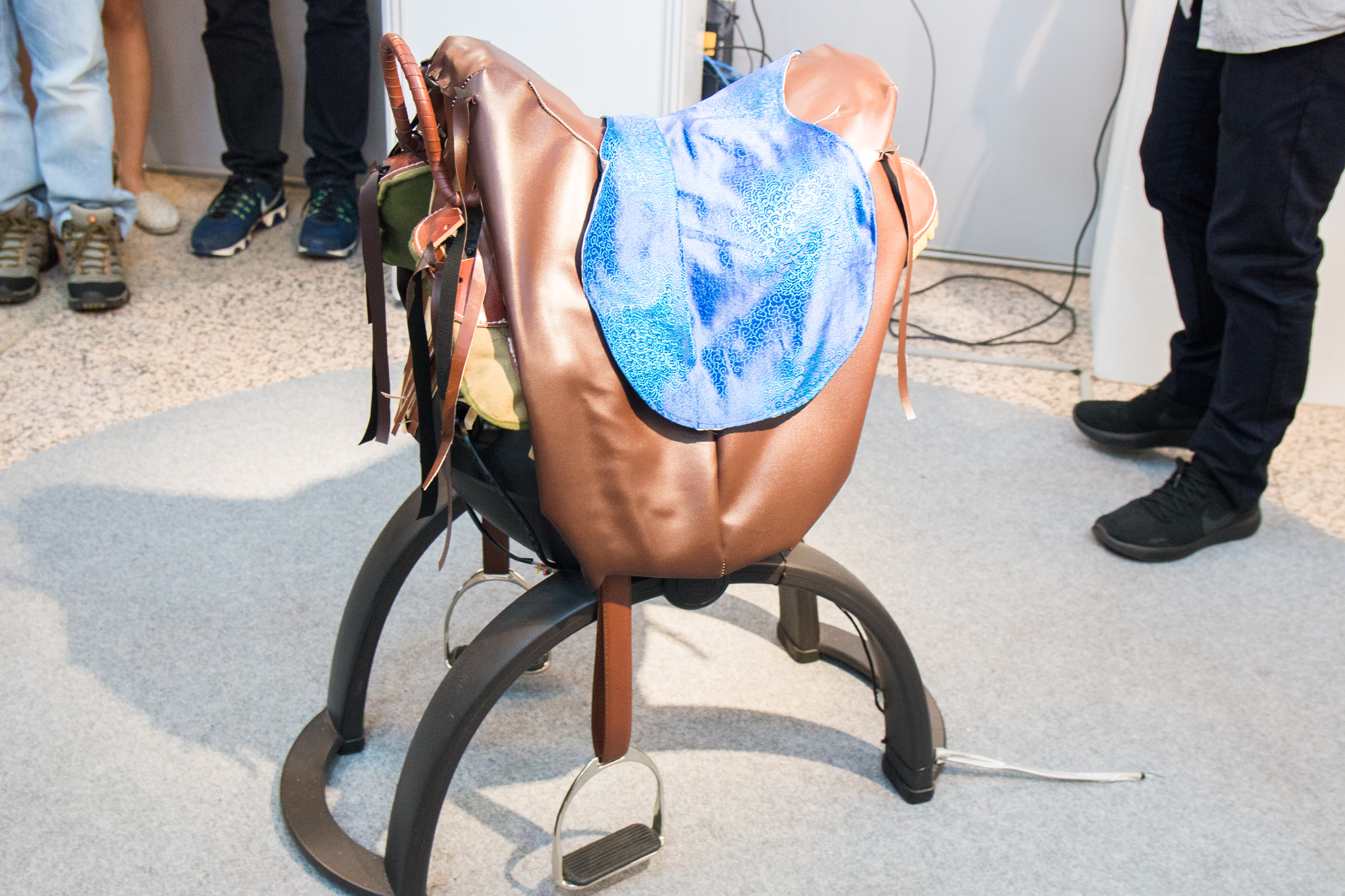 The horse device of the system.