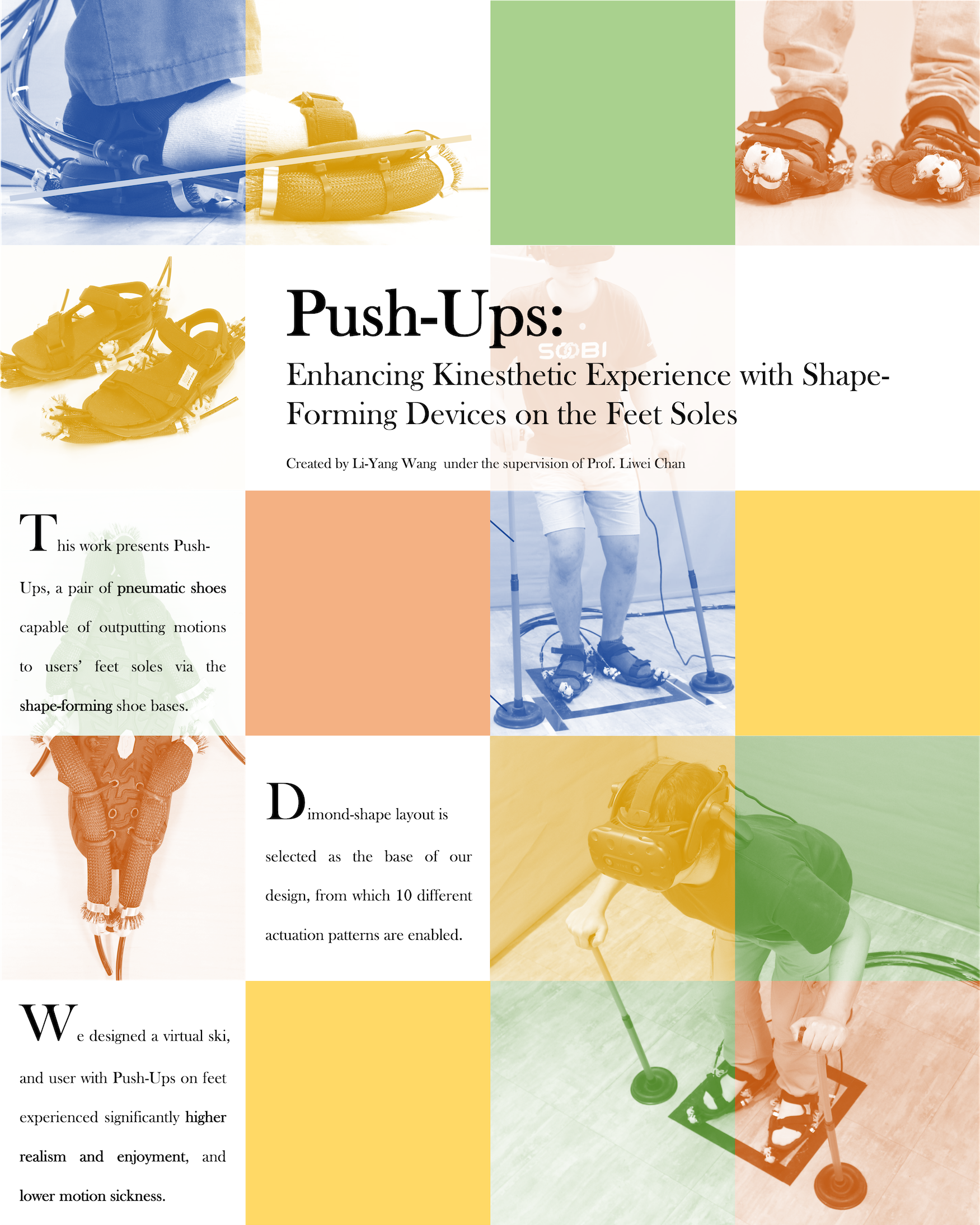 An user is experiencing our demonstration.